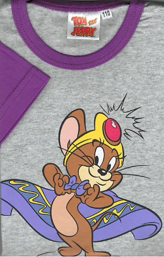 Taro, dětské pyžamo 554-T&J, šedá/růžová, vel. 122