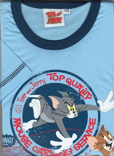 Taro, chlapecké pyžamo 569-T&J, krátký rukáv, modrá, vel. 122