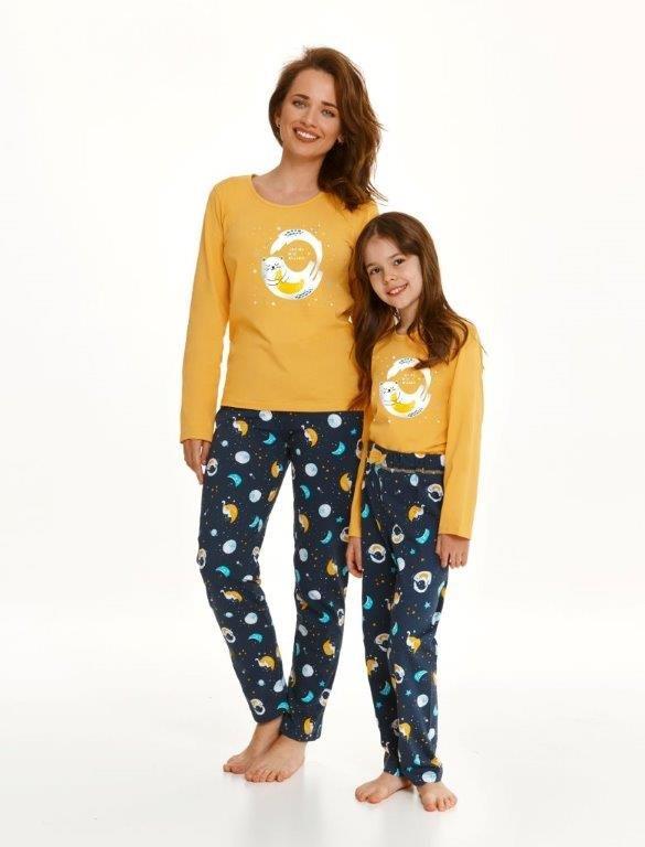 Taro, dívčí pyžamo 2616-Sarah, dlouhý rukáv, růžová, vel. 122