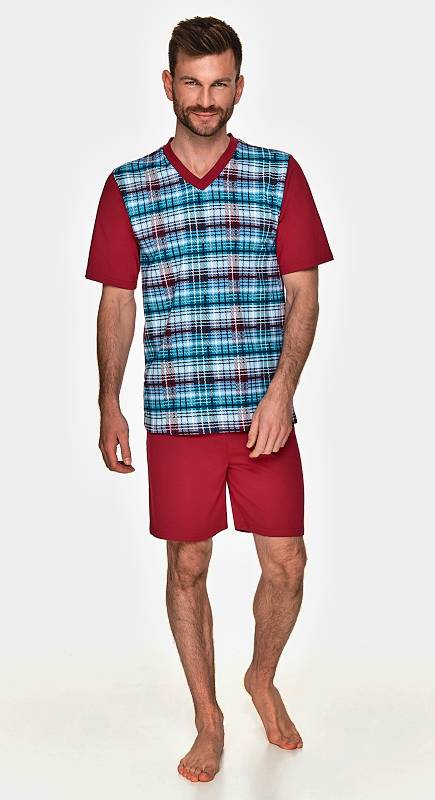 Taro, pánské pyžamo 2733-Anton, červená, vel. L