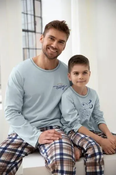 Pánské pyžamo 3093-Parker, dlouhý rukáv, vel. 5XL, 6XL