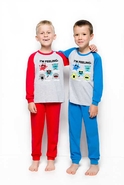 Taro, chlapecké pyžamo 767/2-Gawel, dlouhý rukáv, červená, vel. 122