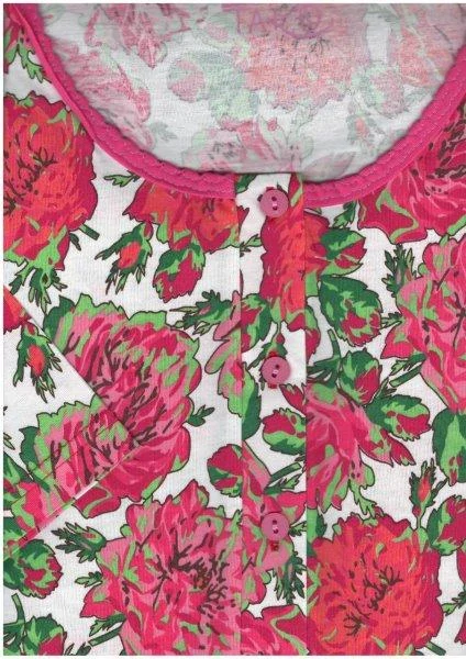 Taro, dámská noční košile 218-Marysia, červená, vel. 4XL