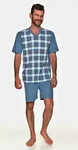 Pánské pyžamo 2735-Anton, krátký rukáv, vel. 6XL