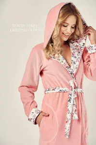Dámský froté župan 3055-Gardenia, vel. XL