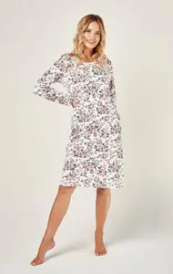 Dámská noční košile 2999-Gardenia, dlouhý rukáv, vel. S, M