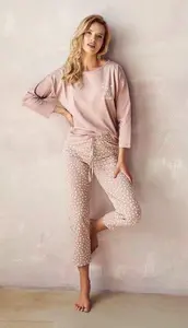 Dámské pyžamo 2974-Gabrielle, dlouhý rukáv, vel. S, M, L