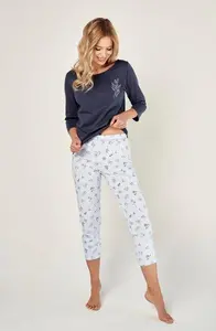 Dámské pyžamo 2973-Magnolia, dlouhý rukáv, vel. S, M, L, XL