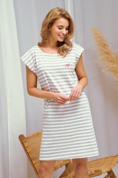 Dámská noční košile 3354-Harper, krátký rukáv, vel. M, L, XL