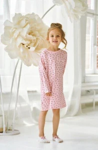 Dětská noční košile 3494-Leonia, růžová, vel. 104, 110, 116