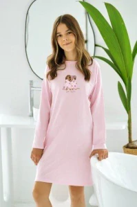 Dětská noční košile 3505-Jasmina, růžová, vel. 146, 152, 158