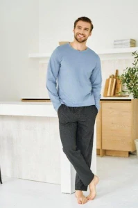 Pánské pyžamo 3474/1-Lorenzo, dlouhý rukáv, vel. M, L, XL, XXL