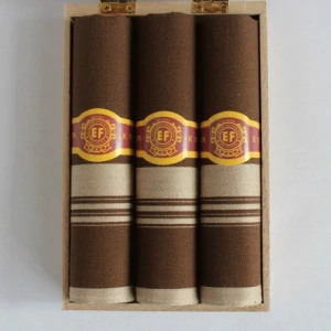 Pánský kapesník M58, balení doutník tmavý, 3 ks