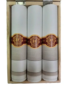 Pánský kapesník M58, balení doutník světlý, 3 ks