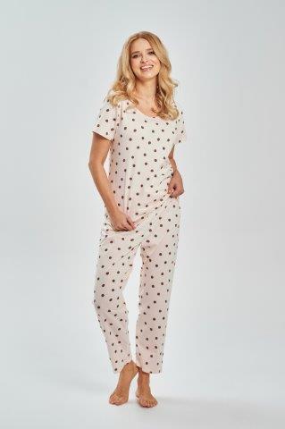 Dámské pyžamo 3530-Nita, krátký rukáv, žlutá, vel. S, L, XL