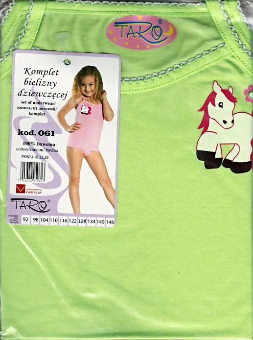 Taro, dívčí souprava košilka+kalhotky, modrá, vel. 128