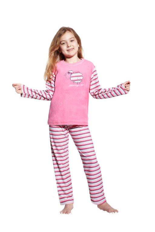 Dívčí froté pyžamo 030-1/H, vel. 122, 128, 134, 140