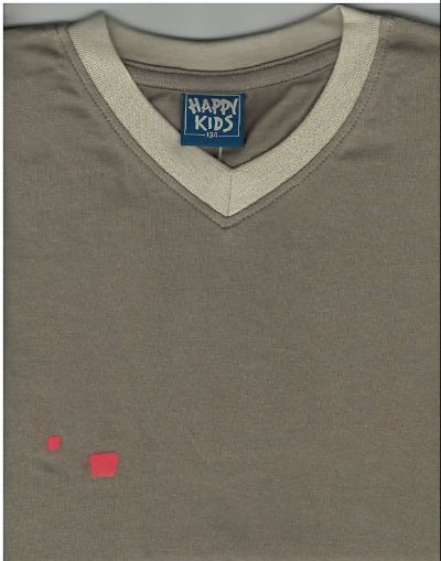 Dětské tričko PO-2049, krátký rukáv, světle šedá, vel. 140