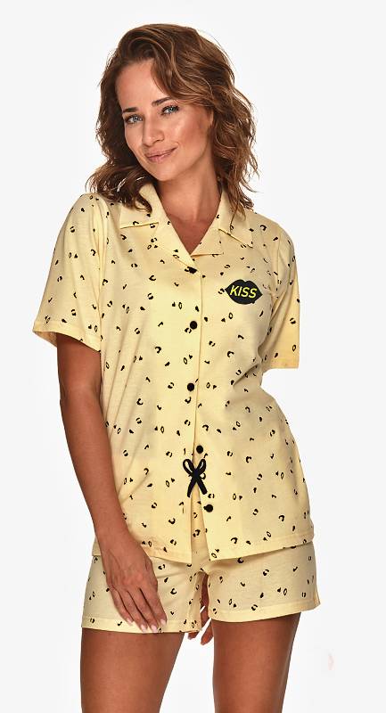 Taro, dámské pyžamo 2659-Adela, žlutá, vel. S