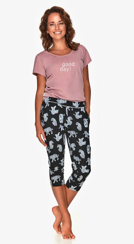 Taro, dámské pyžamo 2672-Kalina, starorůžová, vel. XL