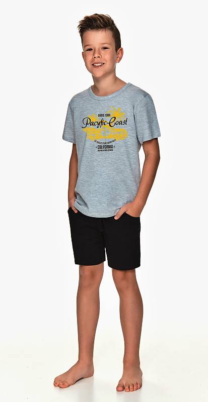 Taro, dětské pyžamo 2748-Wadim, šedý melír, vel. 116