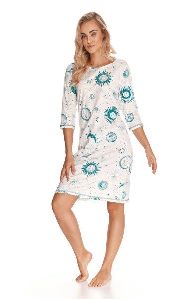 Taro, dámská noční košile 2766-Bruna, bílá, vel. S