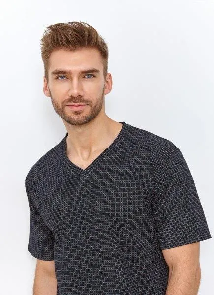 Taro, pánské pyžamo 2967-Dexter, černá, vel. 3XL
