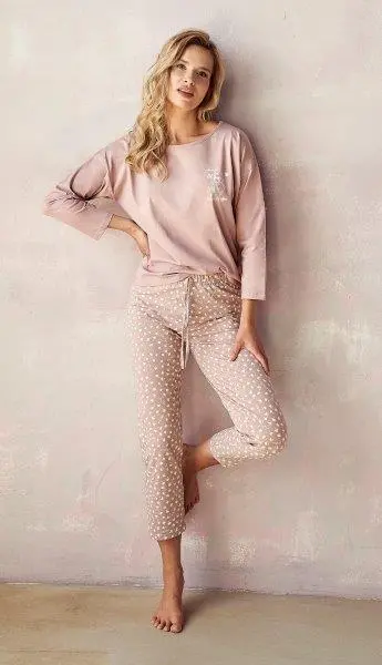 Dámské pyžamo 2974-Gabrielle, dlouhý rukáv, vel. S, M, L