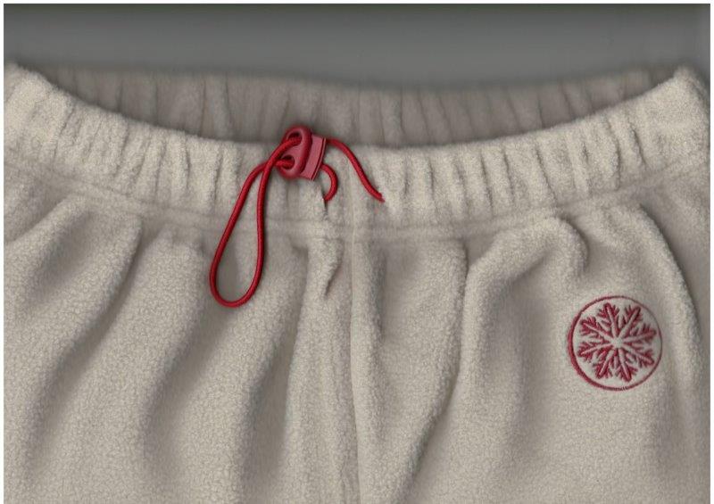 Dívčí flísové kalhoty SDAH-02, smetanová, vel. 158, 164