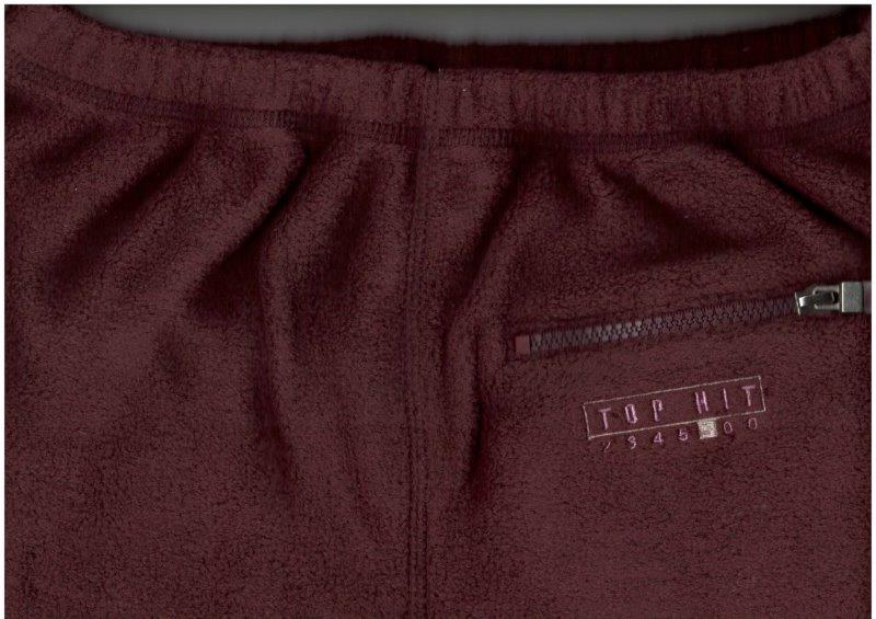 Dívčí flísové kalhoty SMLH-01, vínová, mírně rozšířené, vel. 152