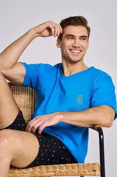 Pánské pyžamo 3190-Ryan, krátký rukáv, vel. M, L, XL