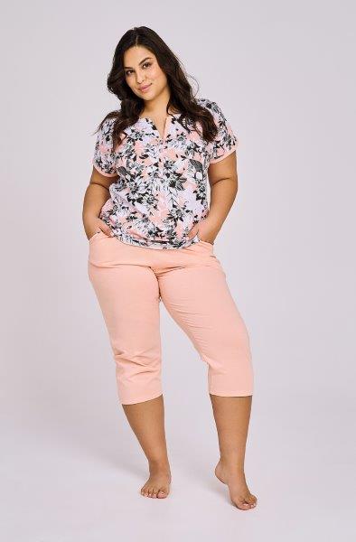 Dámské pyžamo 3166-Lana, krátký rukáv, vel. XXL