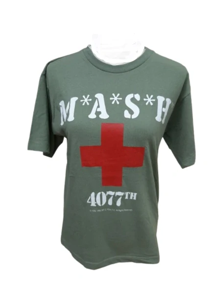 Tričko MASH, krátký rukáv, khaki, vel. S