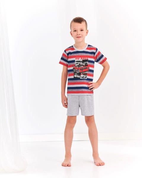Taro, dětské pyžamo 390/1-Max, krátký rukáv, modrá, vel. 92