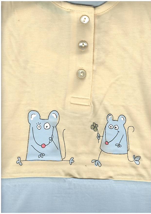 Happy kids, dívčí noční košile LKD-008, krátký rukáv, béžovo-růžová, vel. 134