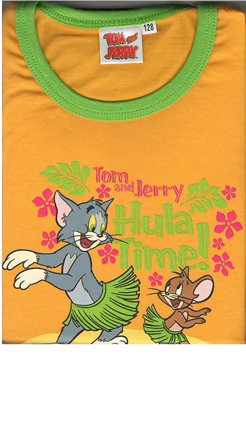 Taro, dívčí pyžamo, dlouhý rukáv, žlutá a tmavě žluté kalhoty, vel. 134