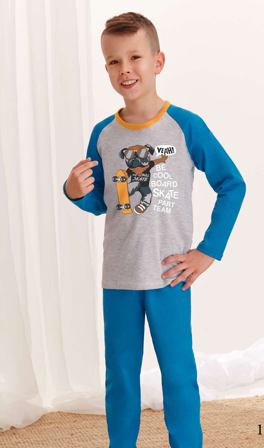 Taro, dětské pyžamo 765/1-Gawel, dlouhý rukáv, modrá, vel. 92
