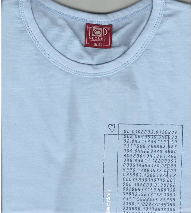 Dívčí tričko PO-3057, krátký rukáv, tmavě modrá, vel. 152