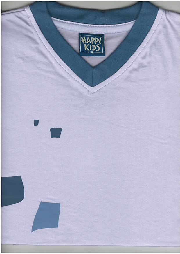 Dětské tričko PO-2049, krátký rukáv, světle šedá, vel. 140