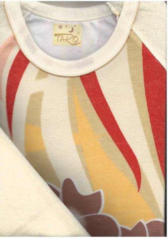 Taro, dívčí froté pyžamo 047/2, potištěné, vel.158