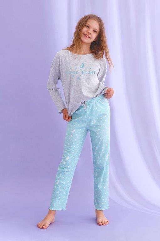 Dívčí pyžamo 2649-Livia, dlouhý rukáv, vel. 146
