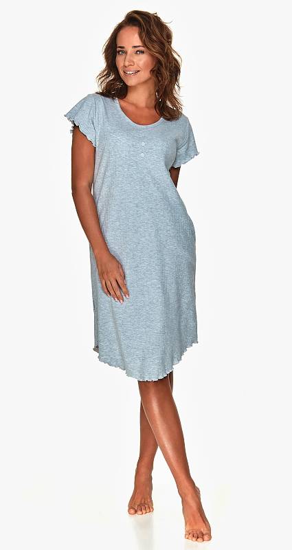 Taro, dámská noční košile 2691-Slawa, šedý melír, vel. M