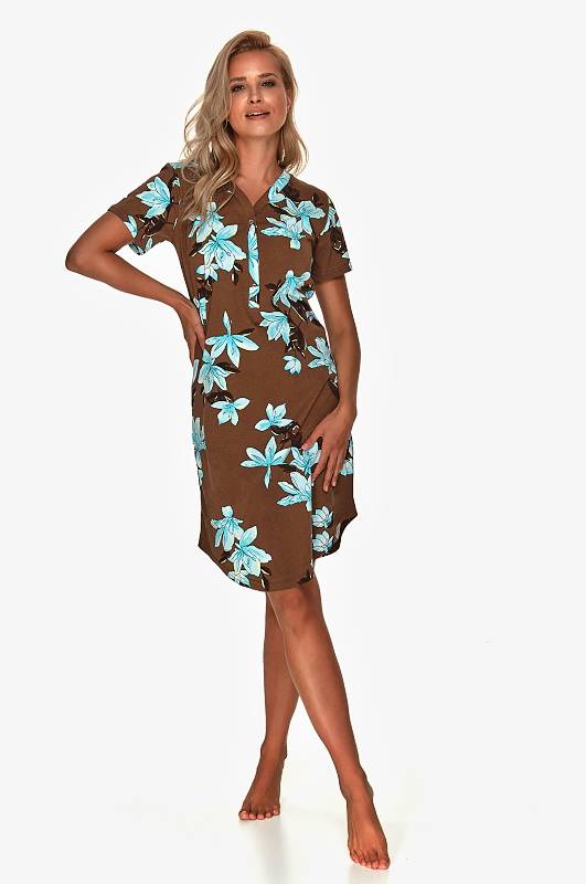 Dámská noční košile 2681-Larysa, krátký rukáv, vel. S, M, L, XL