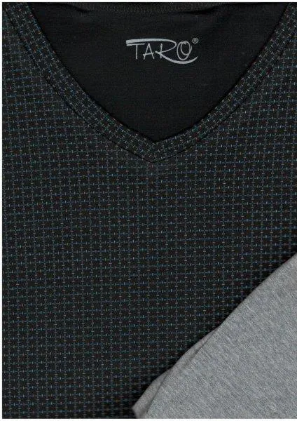 Taro, pánské pyžamo 2967-Dexter, černá, vel. 3XL