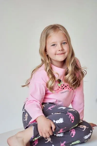 Taro, dětské pyžamo 3042-Ruby, dlouhý rukáv, růžová, vel. 92