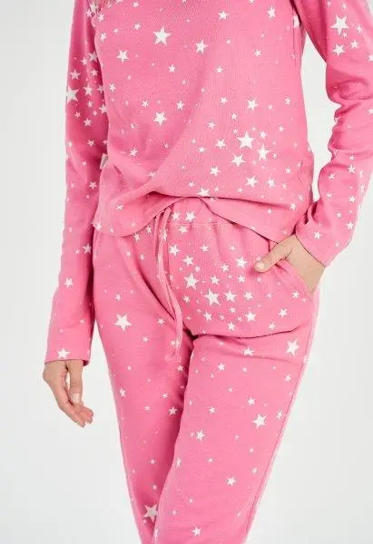 Taro, dámské pyžamo 3029-Eryka, dlouhý rukáv, růžová, vel. XL