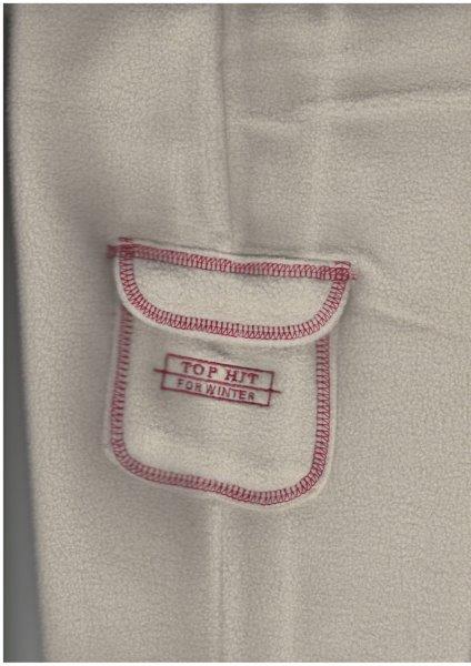 Dívčí flísové kalhoty SDAH-02, smetanová, vel. 158, 164