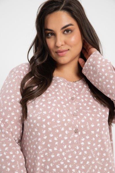 Taro, dámská noční košile 3007-Gabrielle, béžová, vel. XXL