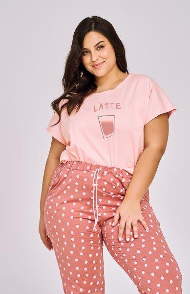 Dámské pyžamo 3158-Frakie, krátký rukáv, vel. XXL, 3XL