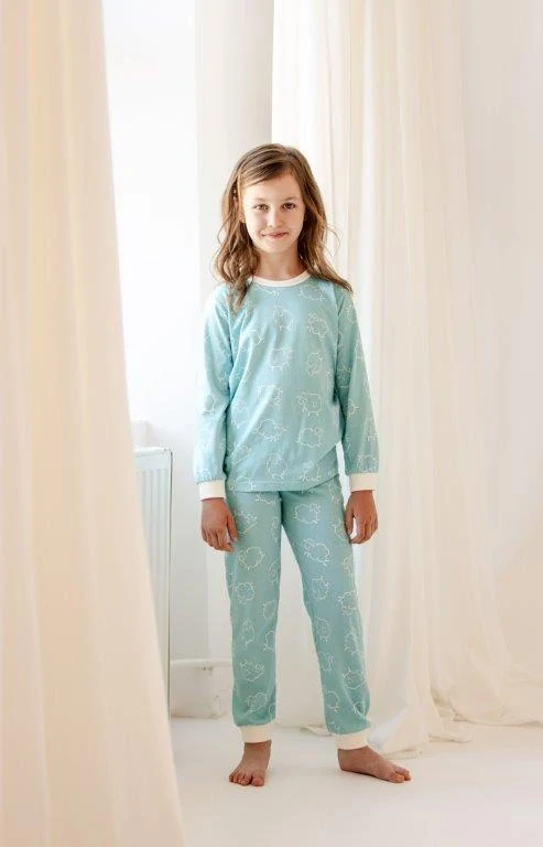 Dětské pyžamo 3274-Abi, dlouhý rukáv, tyrkysová, vel. 122, 134, 140